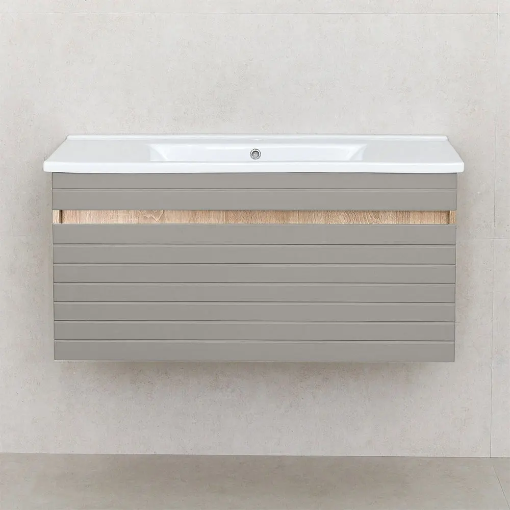 Dulap sub lavoar Bayro Avanti Atria/Soft 1000 (Light Grey/Sonoma Oak)
