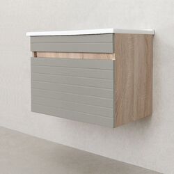 Dulap sub lavoar Bayro Avanti Atria/Soft 650 (Light Grey/Sonoma Oak) Thumb