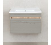 Dulap sub lavoar Bayro Avanti Atria/Soft 650 (Light Grey/Sonoma Oak)