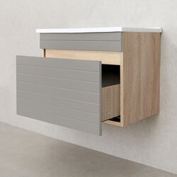 Dulap sub lavoar Bayro Avanti Atria/Soft 650 (Light Grey/Sonoma Oak) Thumb