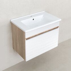 Шкаф под умывальник Bayro Avanti Atria/Soft 650 (White Matte/Sonoma Oak) Thumb