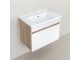 Dulap sub lavoar Bayro Avanti Atria/Soft650 (White Matte/Sonoma Oak)