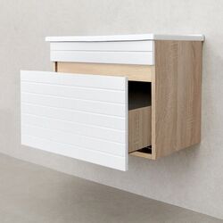 Шкаф под умывальник Bayro Avanti Atria/Soft 650 (White Matte/Sonoma Oak) Thumb
