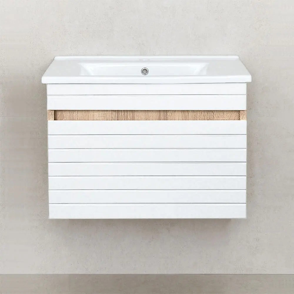 Шкаф под умывальник Bayro Avanti Atria/Soft 650 (White Matte/Sonoma Oak)