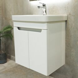 Dulap sub lavoar Bayro Damat Luxor 550 (White Matte) Thumb