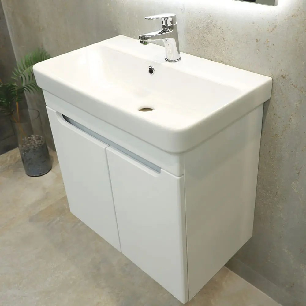 Dulap sub lavoar Bayro Damat Luxor 700 (White Matte)