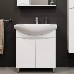 Dulap sub lavoar Bayro Elara Duo 650 (White)