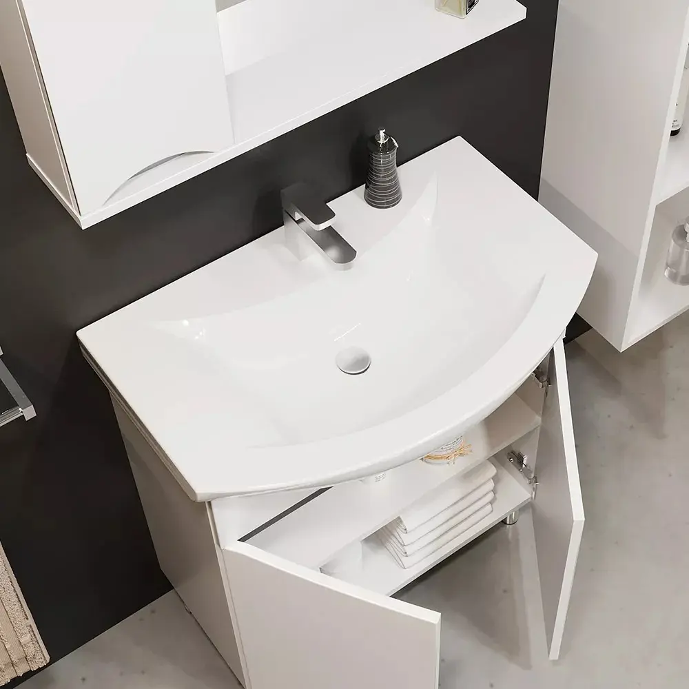 Dulap sub lavoar Bayro Elara Duo 750 (White)