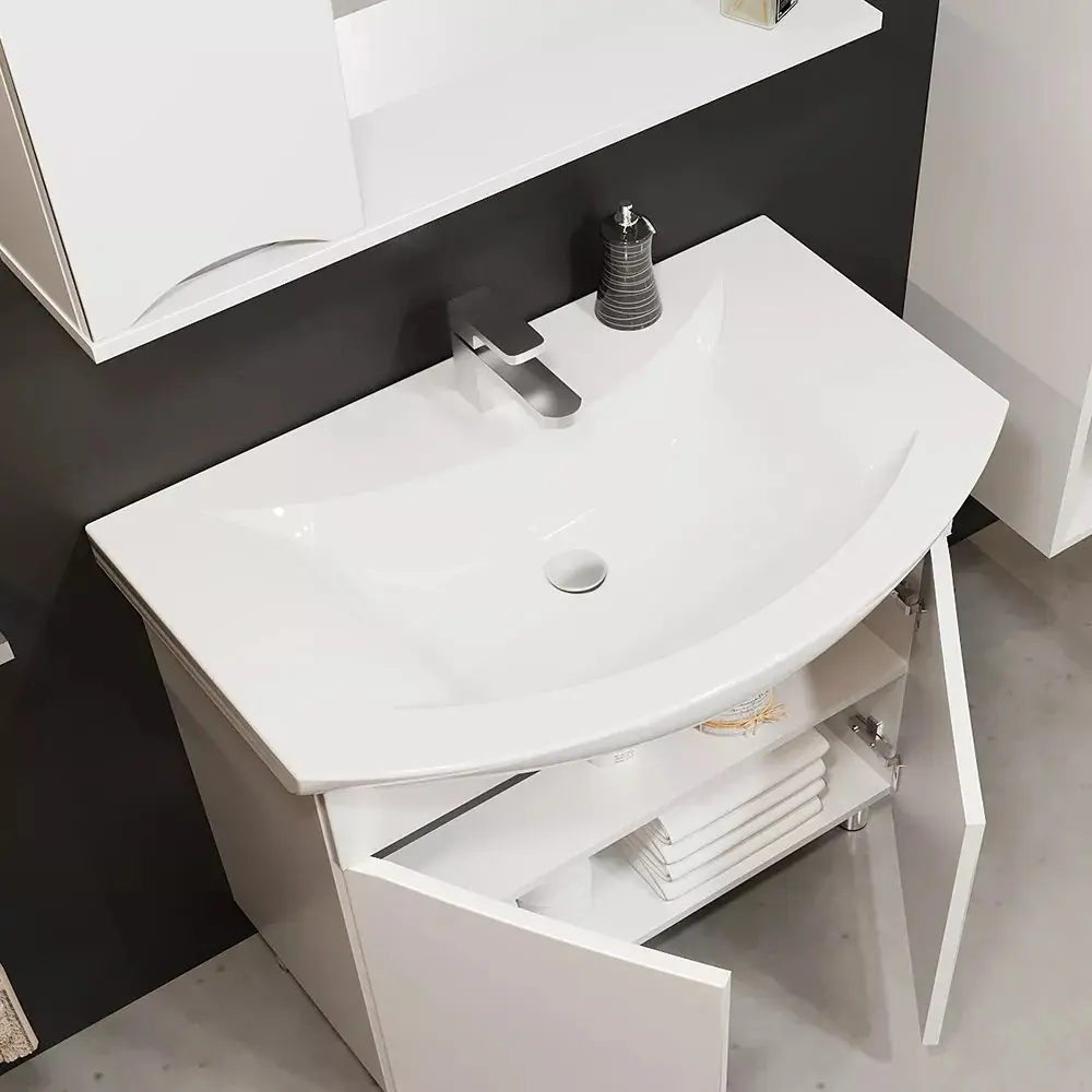 Dulap sub lavoar Bayro Elara Duo 860 (White)