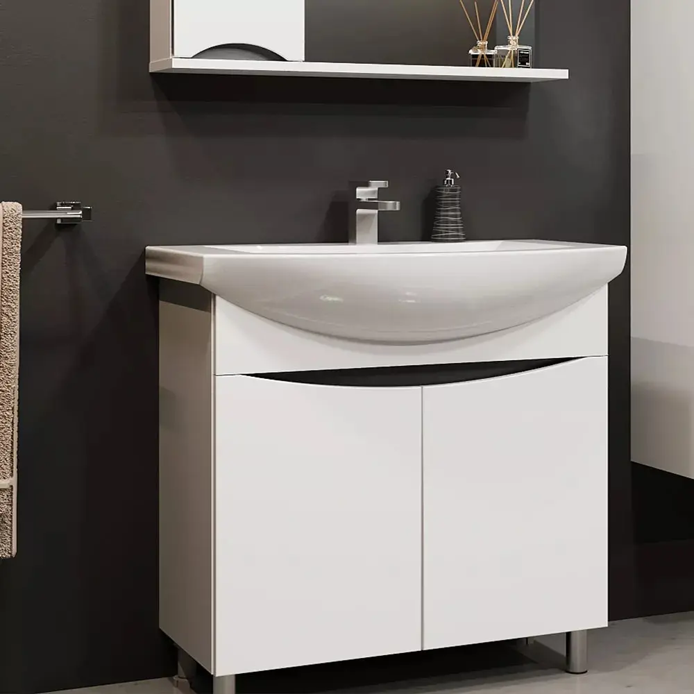 Dulap sub lavoar Bayro Elara Duo 860 (White)