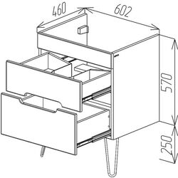 Dulap sub lavoar Bayro Etna 600 Thumb