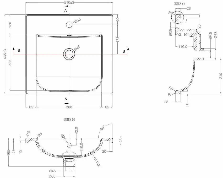 Dulap sub lavoar Bayro Etna Duo 500