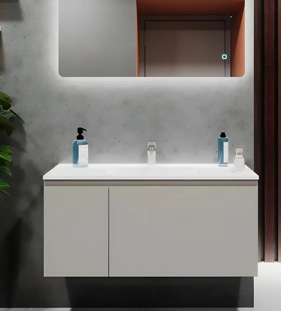 Dulap sub lavoar Bayro Formal 1000 (Light Grey)