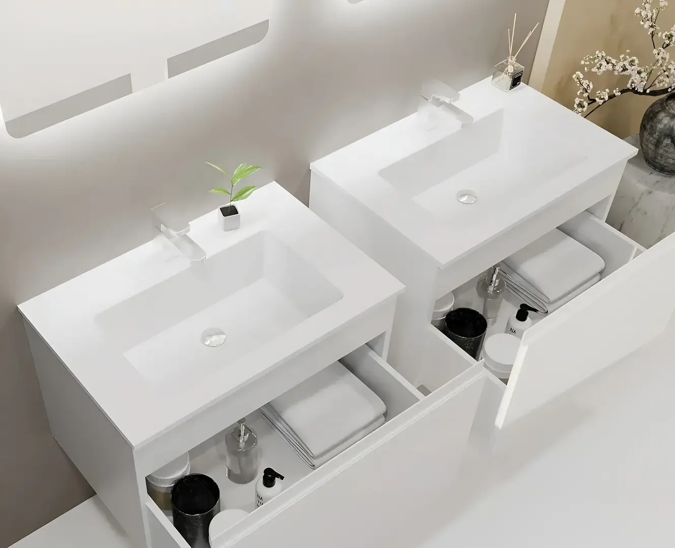 Шкаф под умывальник Bayro Formal 600 (White)