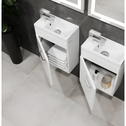 Dulap sub lavoar Bayro Larra 400 (White) Thumb