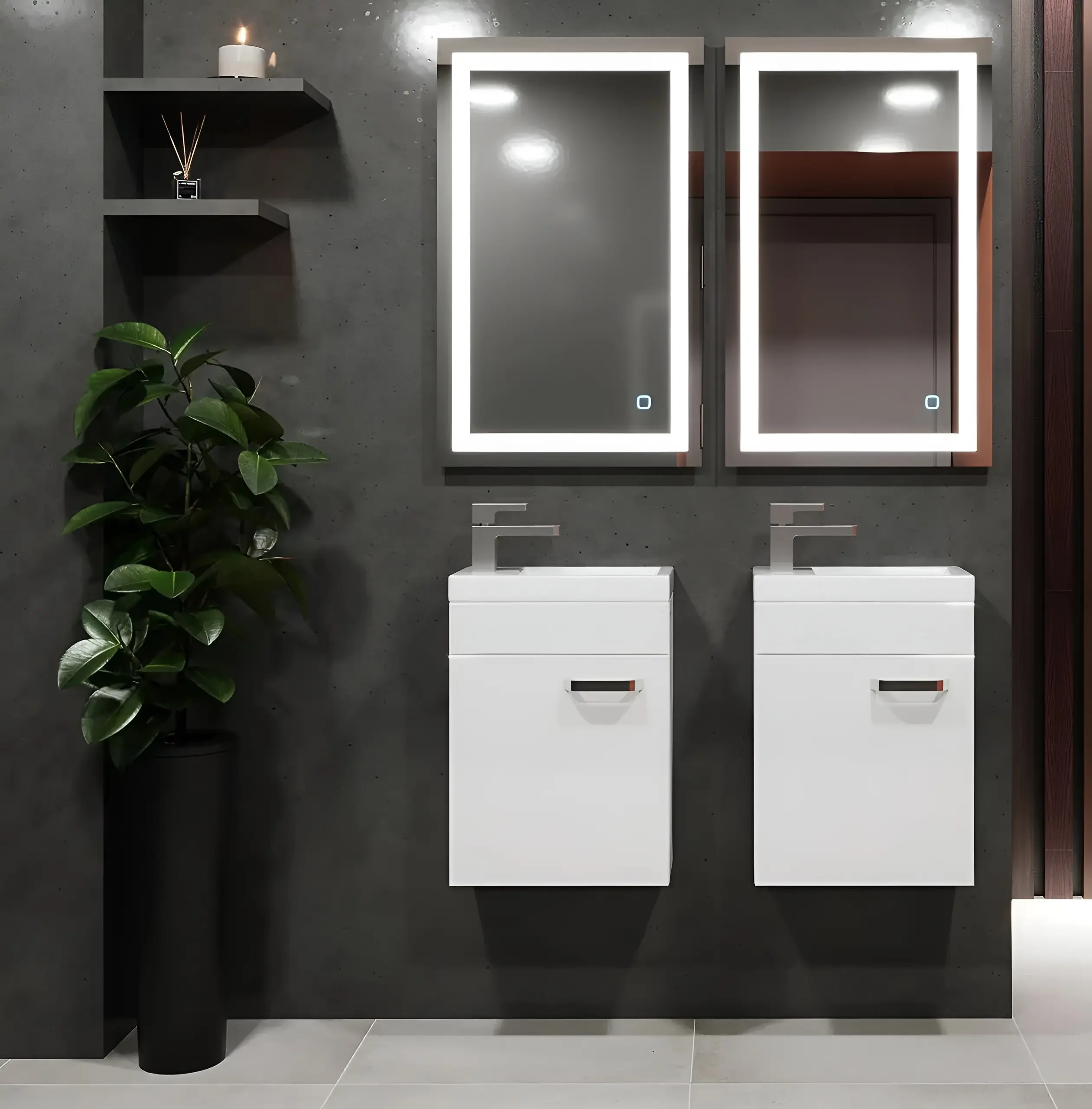 Dulap sub lavoar Bayro Larra 450 (White)