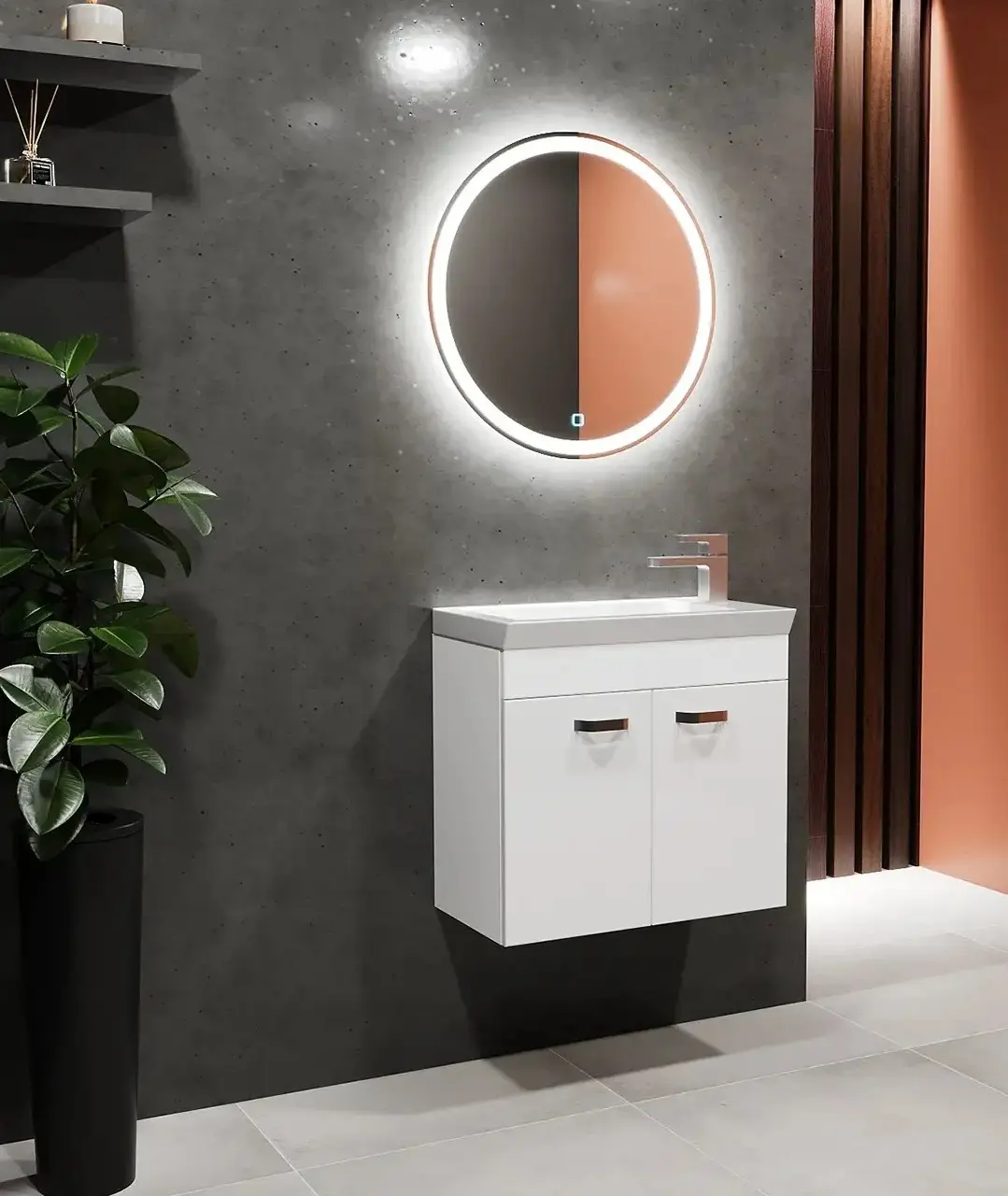 Dulap sub lavoar Bayro Larra 600 (White)