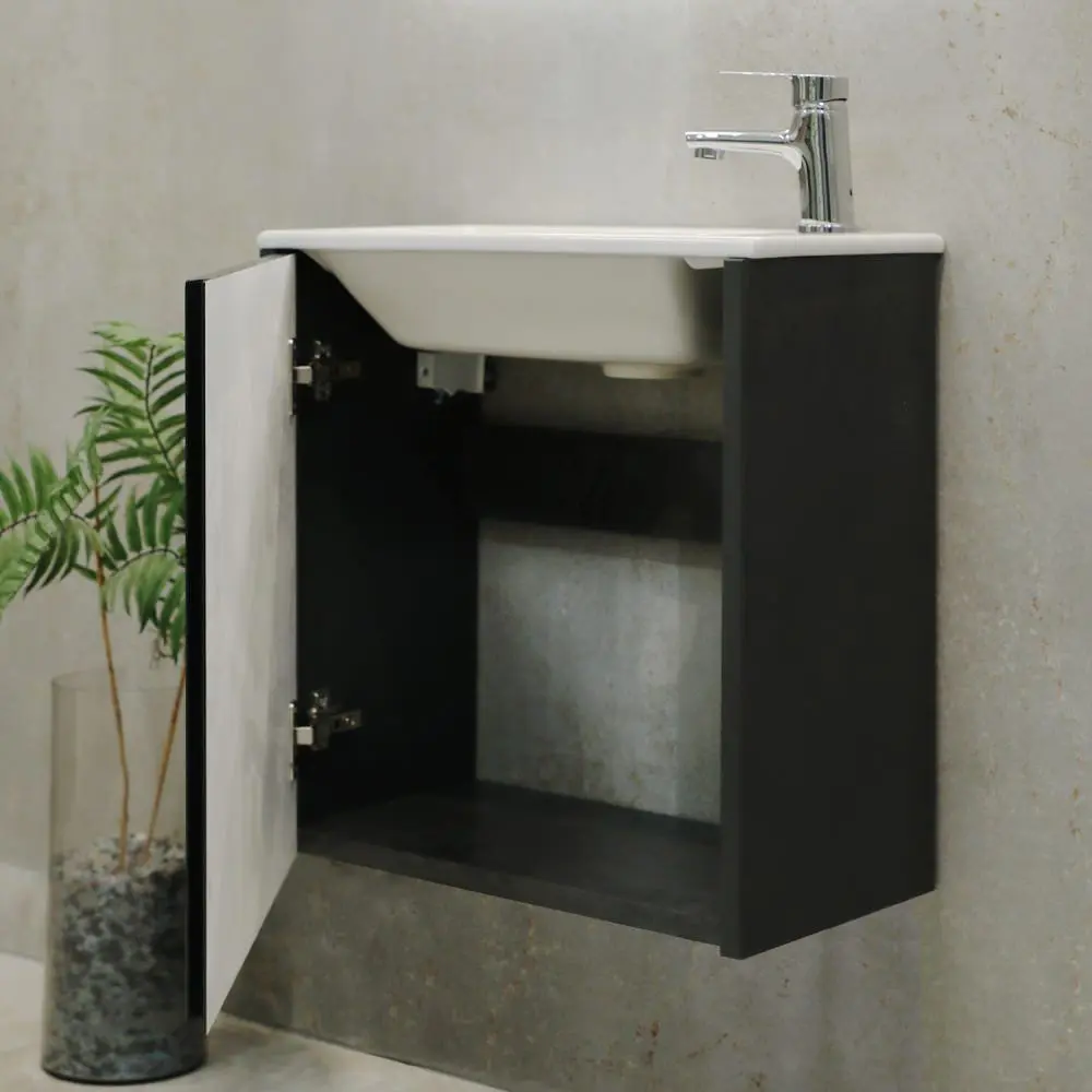 Dulap sub lavoar Bayro Mono 500 (Anthracite Matte)