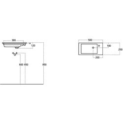 Dulap sub lavoar Bayro Mono 500 (Grey Stone) Thumb