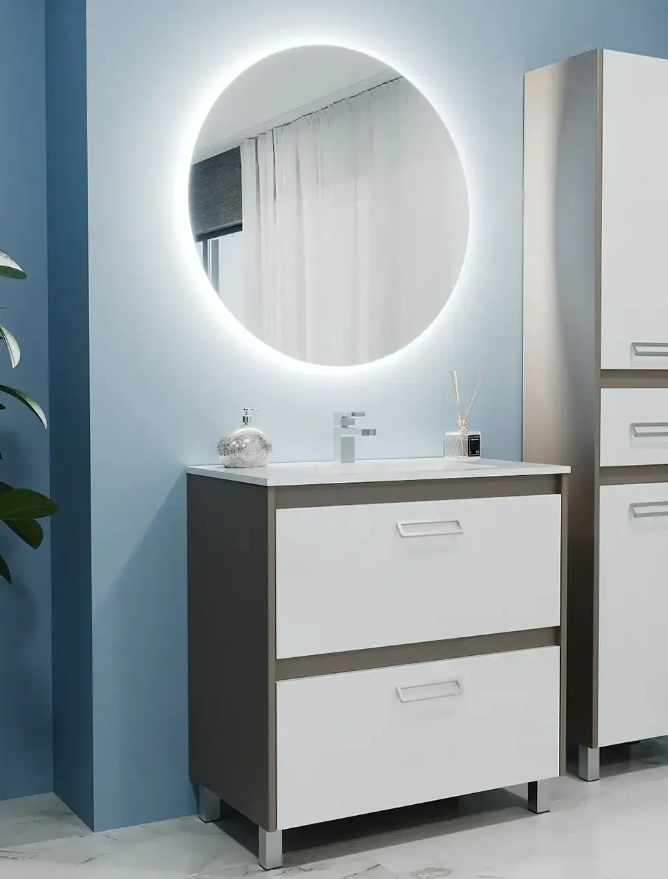 Dulap sub lavoar Bayro Montana 1000 (Gray Stone)