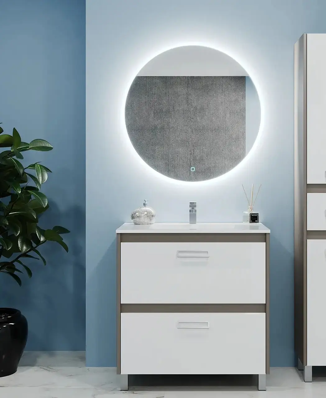 Dulap sub lavoar Bayro Montana 1000 (Gray Stone)