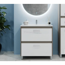 Dulap sub lavoar Bayro Montana 600 (Gray Stone)