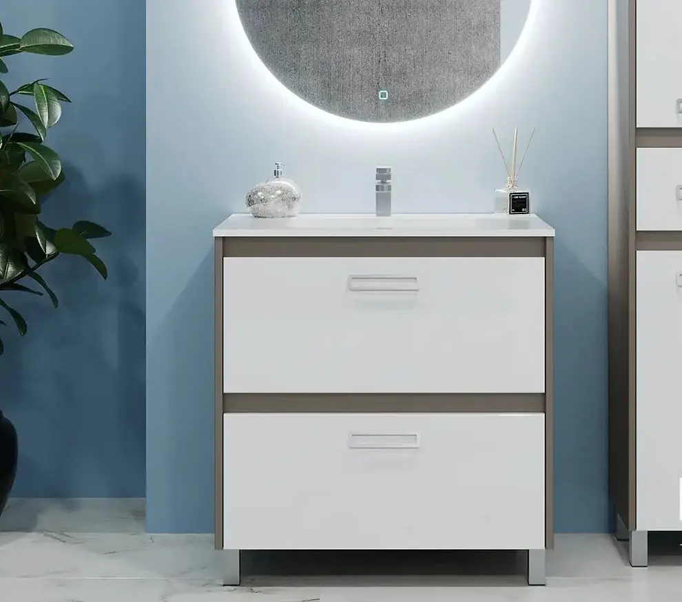 Dulap sub lavoar Bayro Montana 800 (Gray Stone)