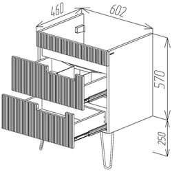 Dulap sub lavoar Bayro Positano 600 Thumb