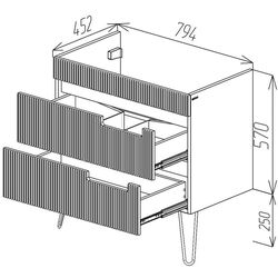 Dulap sub lavoar Bayro Positano 800 Thumb