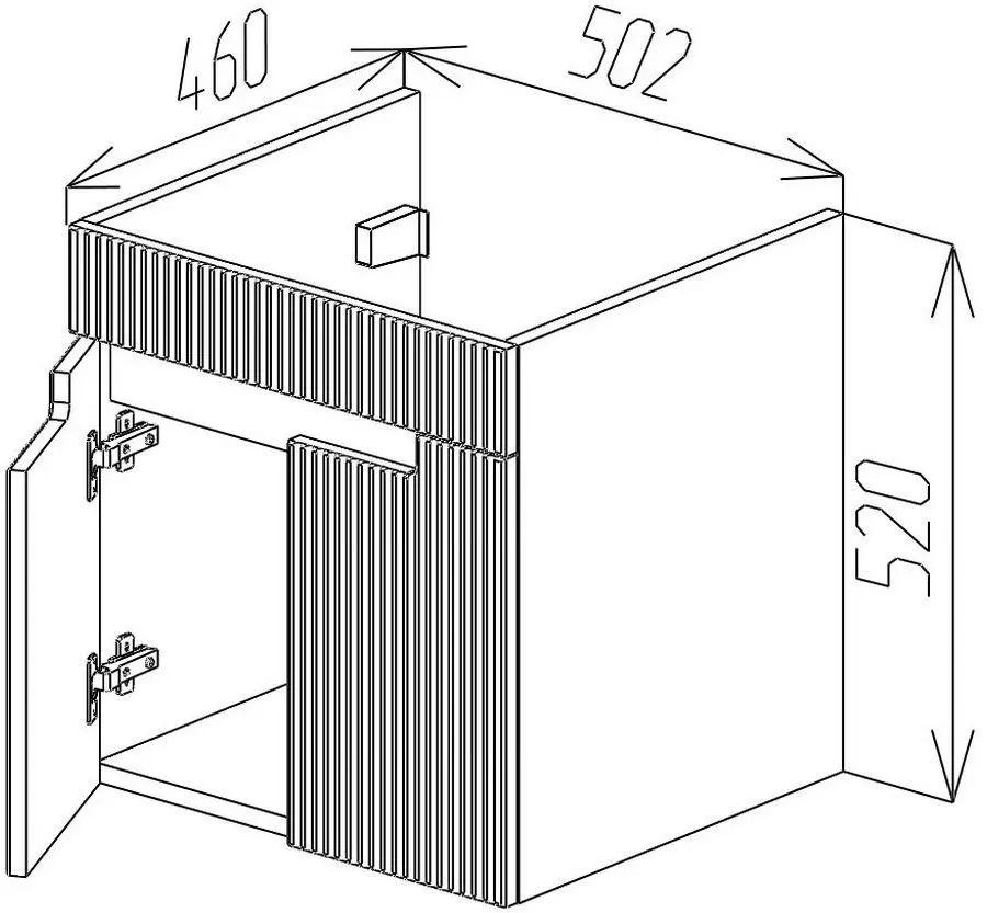 Dulap sub lavoar Bayro Positano Duo 500