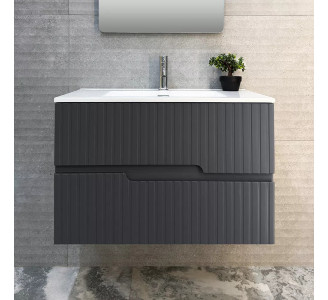 Dulap sub lavoar Bayro Santos 600 (Anthracite)