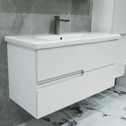 Dulap sub lavoar Bayro Sorento Soft 1000 (White Matte) Thumb