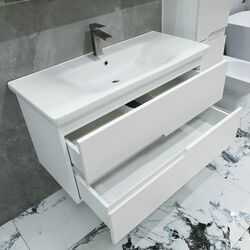 Dulap sub lavoar Bayro Sorento Soft 1000 (White Matte) Thumb