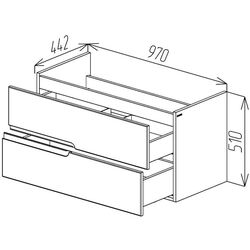 Dulap sub lavoar Bayro Sorento Soft 1000 (White Matte) Thumb