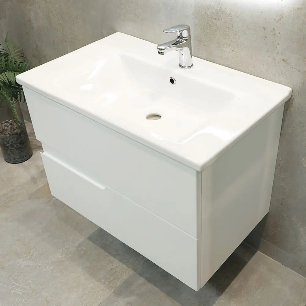 Dulap sub lavoar Bayro Sorento Soft 800 (White Matte)