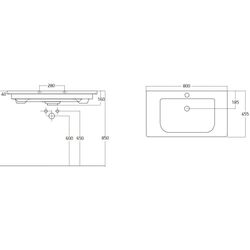 Dulap sub lavoar Bayro Sorento Soft 800 (White Matte) Thumb