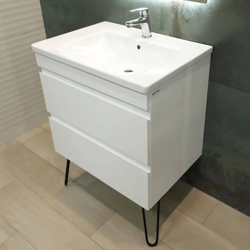 Dulap sub lavoar Bayro Studio 600 (White Matte)