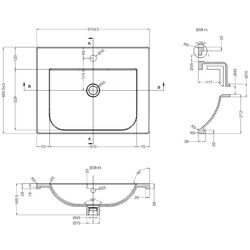 Dulap sub lavoar Bayro Studio 600 (White Matte) Thumb