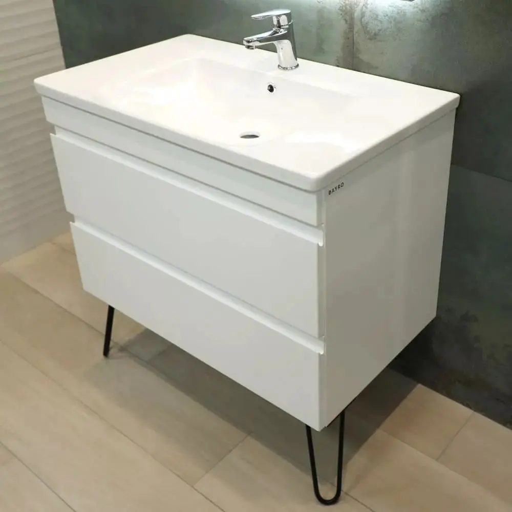 Dulap sub lavoar Bayro Studio 800 (White Matte)