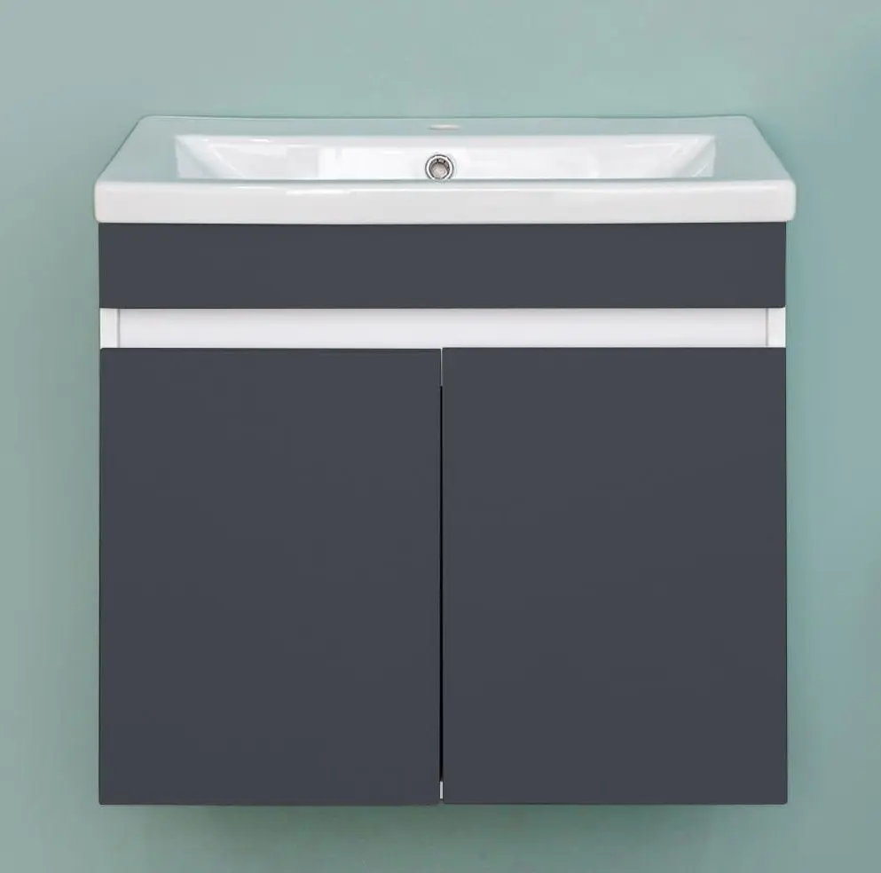 Шкаф под умывальник Bayro Trend Duo Como/Moduo 600 (Anthracite)