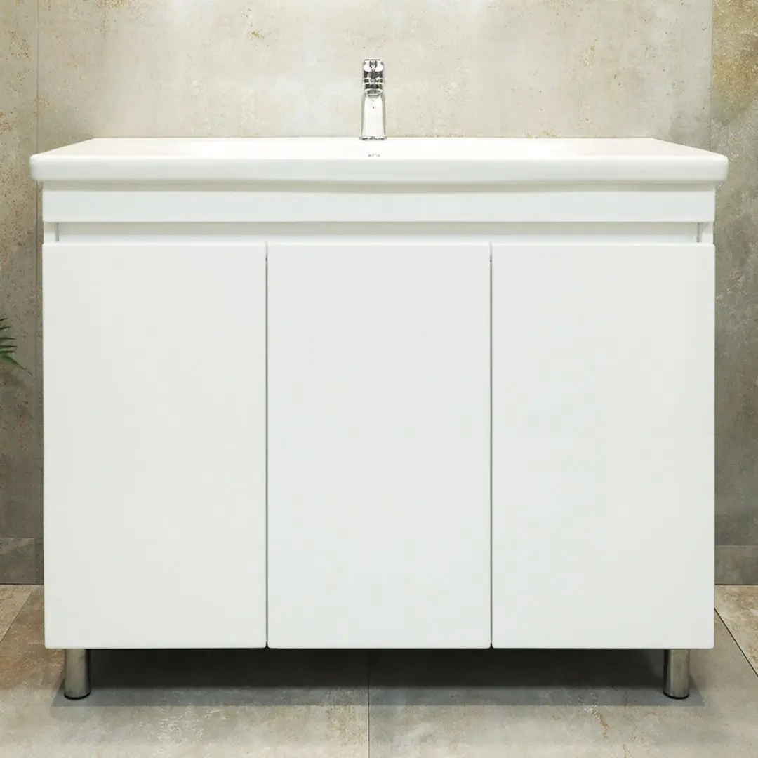 Dulap sub lavoar Bayro Trend Duo Soft 1000 (White Matte)