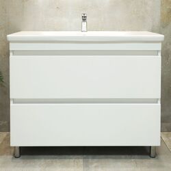 Dulap sub lavoar Bayro Trend Soft 1000 (White Matte)