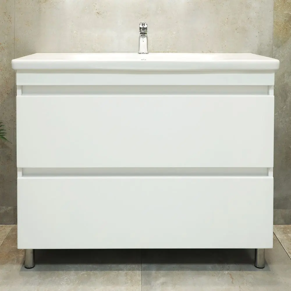 Dulap sub lavoar Bayro Trend Soft 1000 (White Matte)