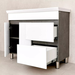 Dulap sub lavoar Bayro Urbano Pro 1000 (White/Chicago Dark Concrete) Thumb