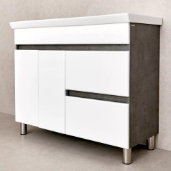 Dulap sub lavoar Bayro Urbano Pro 1000 (White/Chicago Dark Concrete) Thumb