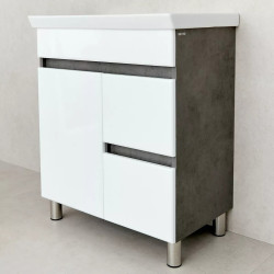 Dulap sub lavoar Bayro Urbano Pro 700 (White/Chicago Dark Concrete) Thumb