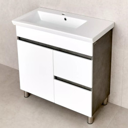 Dulap sub lavoar Bayro Urbano Pro 850 (White/Chicago Dark Concrete) Thumb