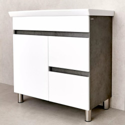 Dulap sub lavoar Bayro Urbano Pro 850 (White/Chicago Dark Concrete) Thumb