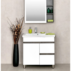 Dulap sub lavoar Bayro Urbano Pro 850 (White/Chicago Dark Concrete)