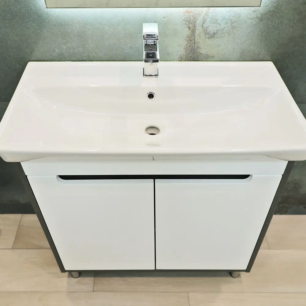 Dulap sub lavoar Bayro Venus Neon 800 (Chicago Dark Concrete/White)